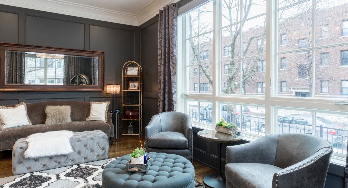 Salon d’un bien analysé pour sous-location professionnelle par Yoorkiz